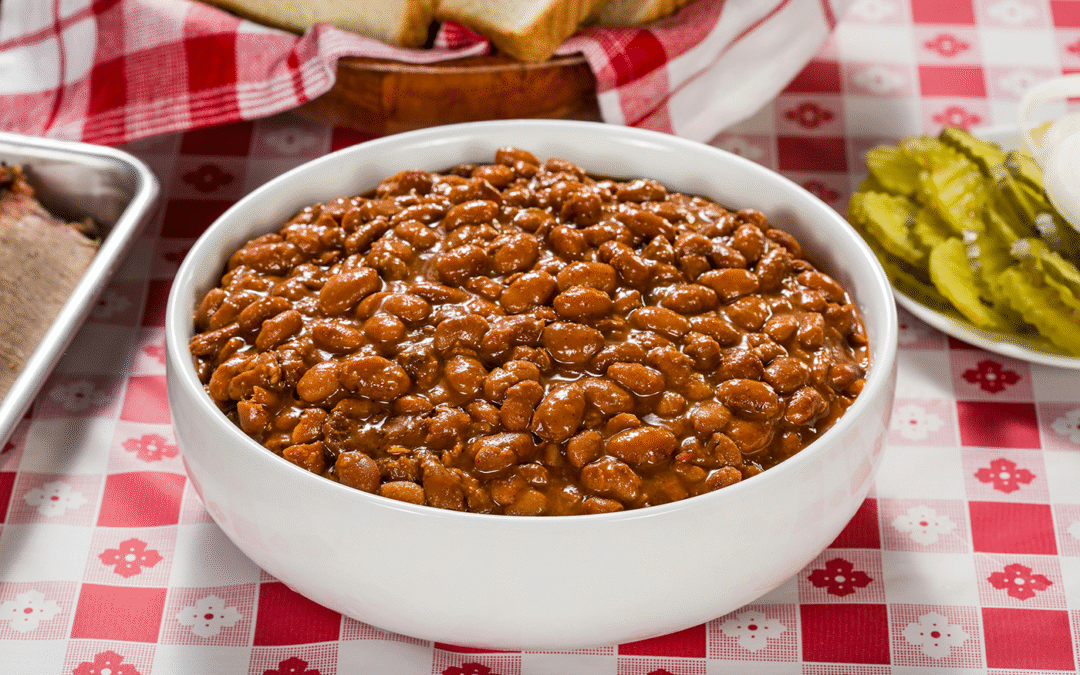 Carmine’s ‘Q’d Beans & Bacon