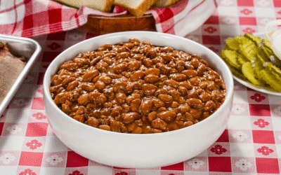 Carmine’s ‘Q’d Beans & Bacon